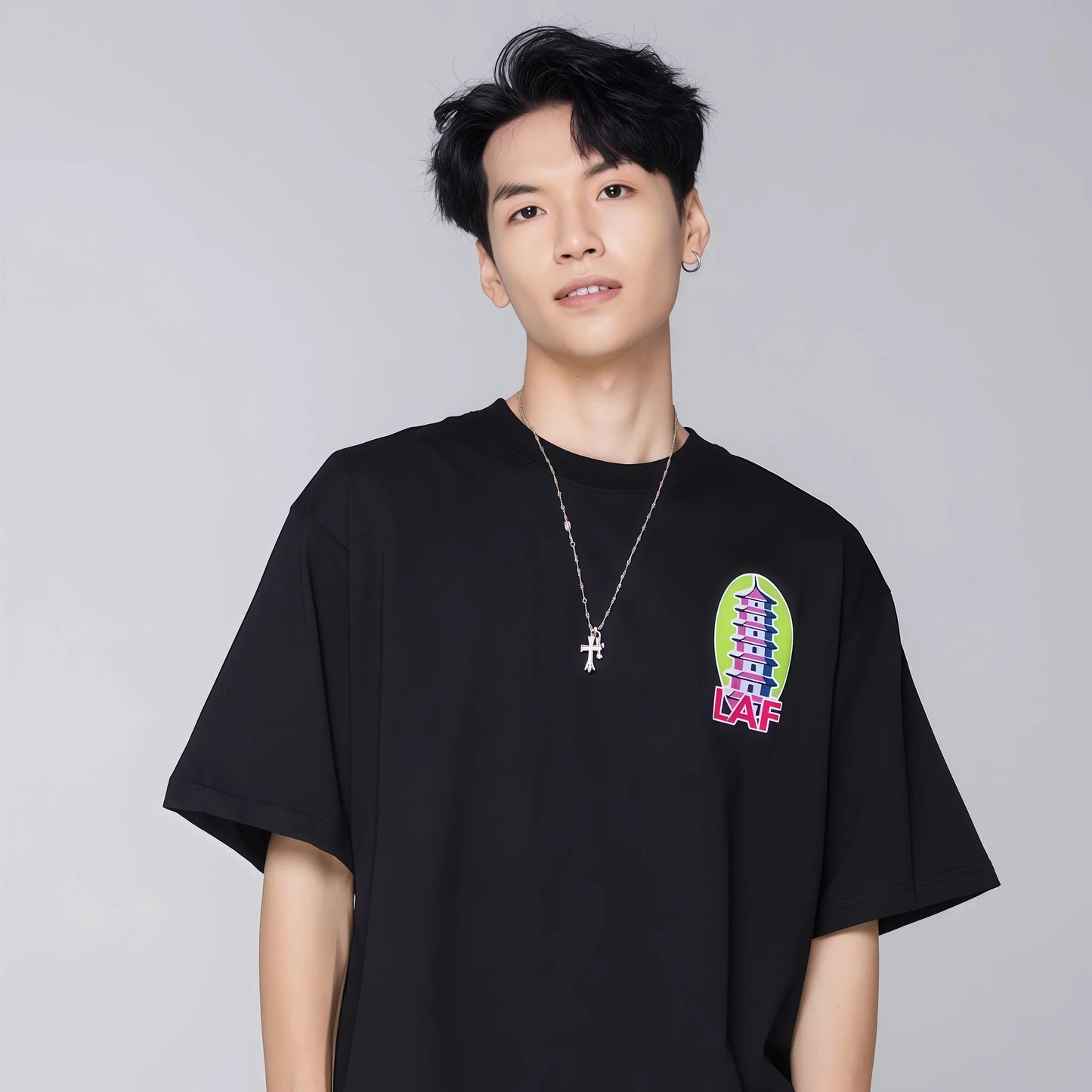 LAF Light Flight 2025 City Limited Series Dragon City Heavy Cotton Loose Short Sleeve T-shirt LOWALTITUDEFLIGHT