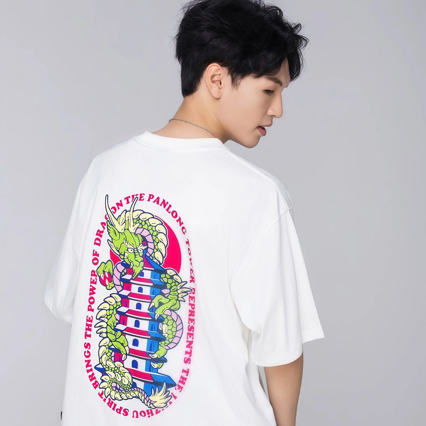 LAF Light Flight 2025 City Limited Series Dragon City Heavy Cotton Loose Short Sleeve T-shirt LOWALTITUDEFLIGHT