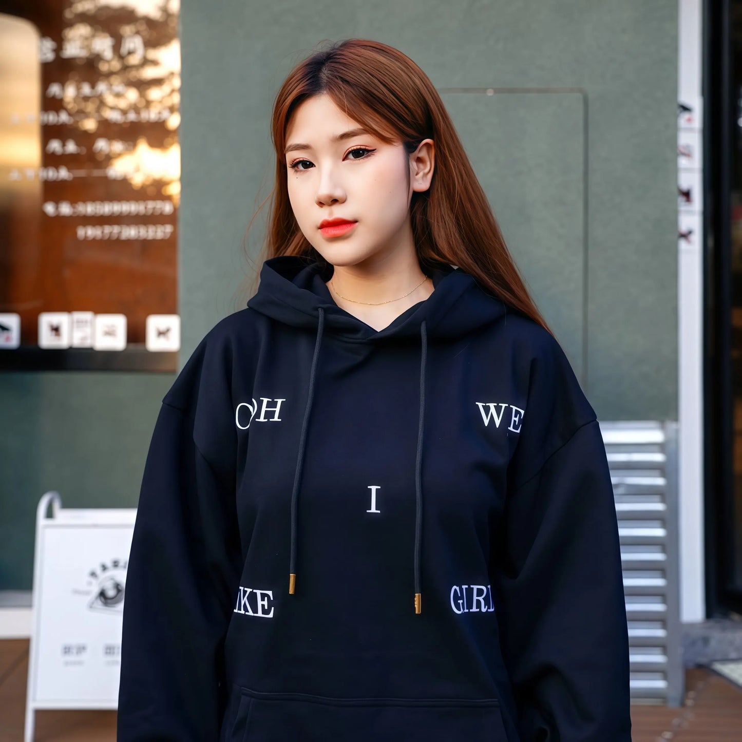 LAF Light Flight Autumn and Winter New Products 10,000 Needle Embroidery Love Talk Series 450g Heavy Cotton Sweater Hoodies LOWALTITUDEFLIGHT